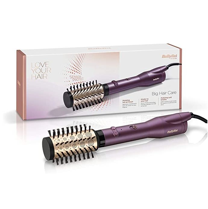 BaByliss 巴比丽丝 新款负离子陶瓷 两用自动旋转卷发梳（50mm单头版）新低307元