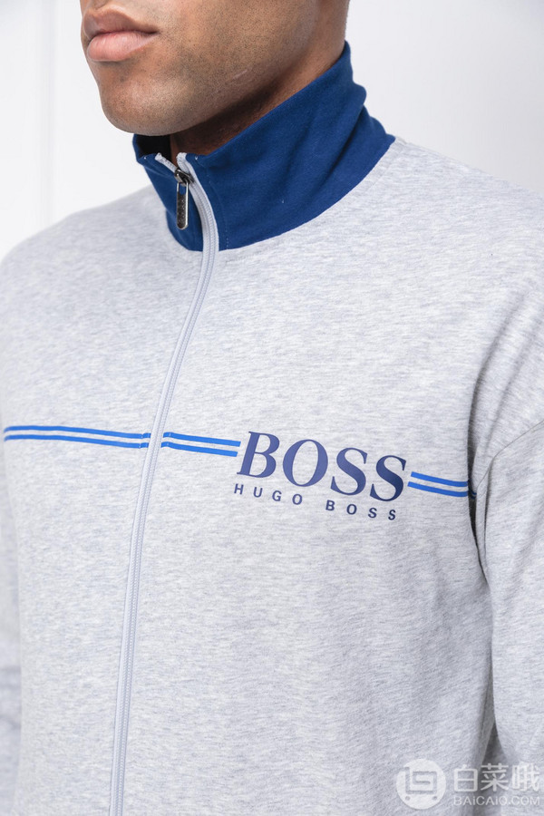 L码，BOSS Hugo Boss 雨果·博斯 男士纯棉运动外套307.82元