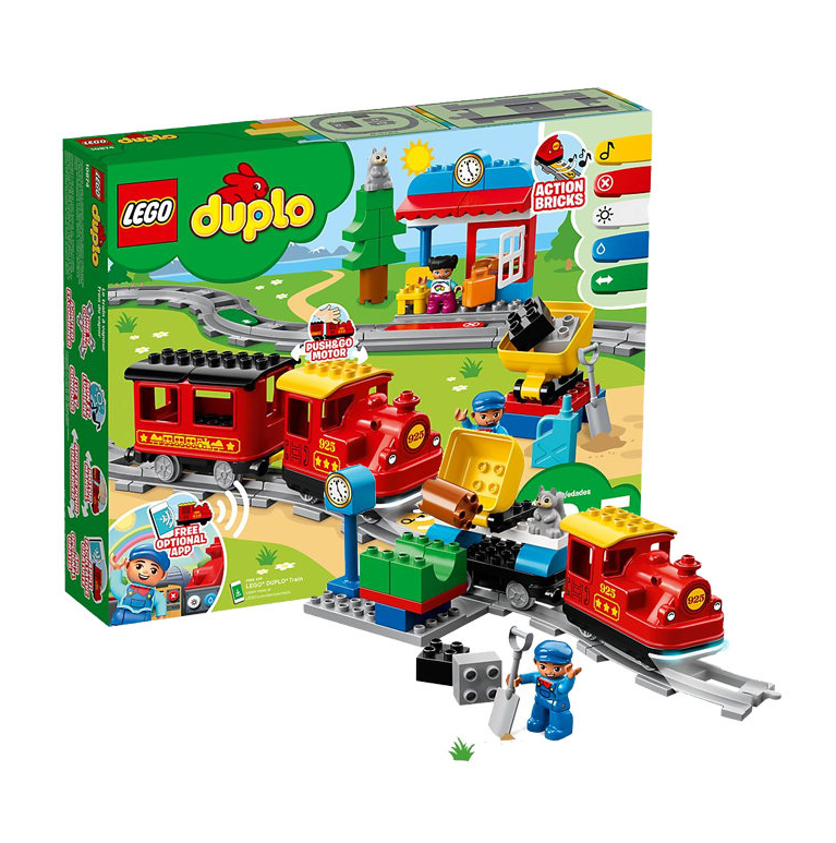 0点开始，LEGO 乐高 DUPLO 得宝系列 智能蒸汽火车 10874新低284.92元包邮（双重优惠）