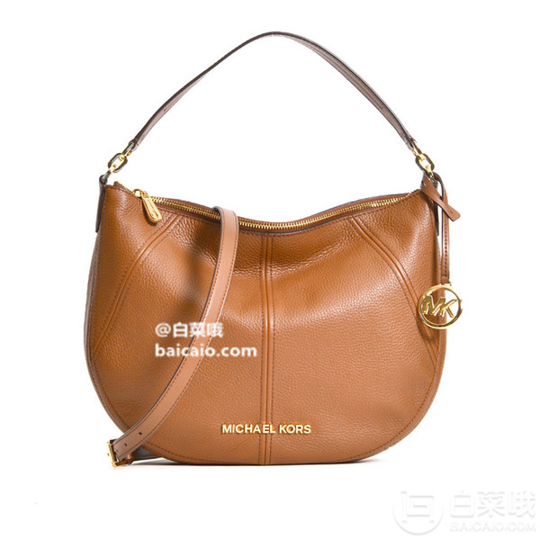 Michael Kors 迈克高仕 Bedford 中号真皮半月单肩包手提包 （棕色）859.39元