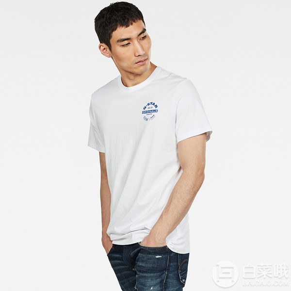 2020年夏季新款，G-STAR RAW Originals 男士纯棉短袖T恤 多码新低128元（3件92折）