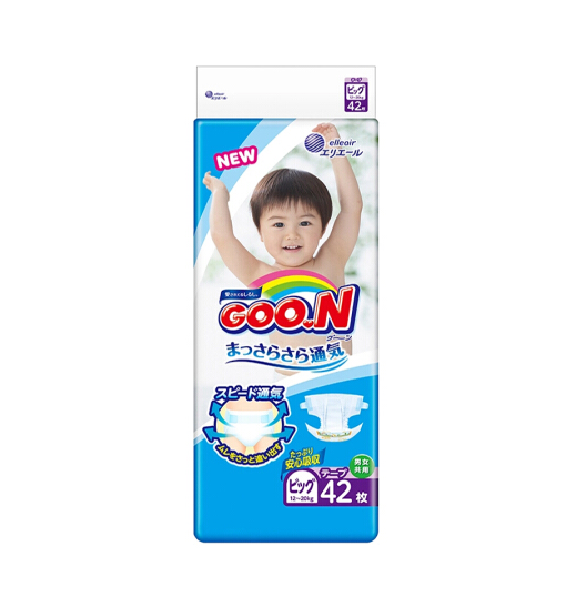 GOO.N 大王 维E系列 婴儿纸尿裤 XL42 *4件254.08元含税包邮（合63.52元/件）