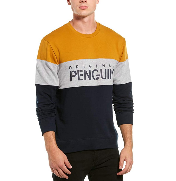 S码，Original Penguin 男士拼色长袖卫衣 RPM2508折后新低163.62元（3件95折）