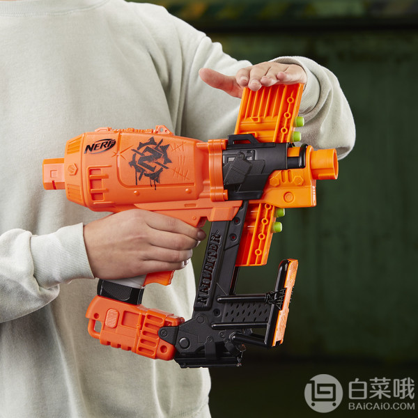 <span>降￥61！</span>Hasbro 孩之宝 NERF 热火 Zombie Strike僵尸来袭系列 钉枪玩具 E2672新低93.89元