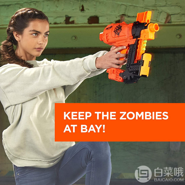Hasbro 孩之宝 NERF 热火 Zombie Strike僵尸来袭系列 钉枪玩具 E2672153.21元