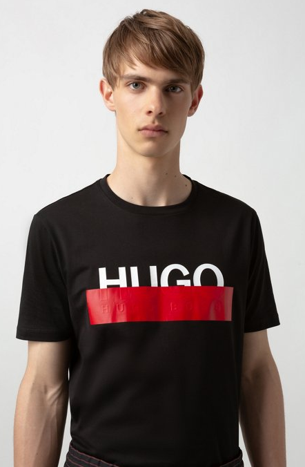多色多码，HUGO Hugo Boss 雨果·博斯 Dolive193 男士印花T恤新低225.51元