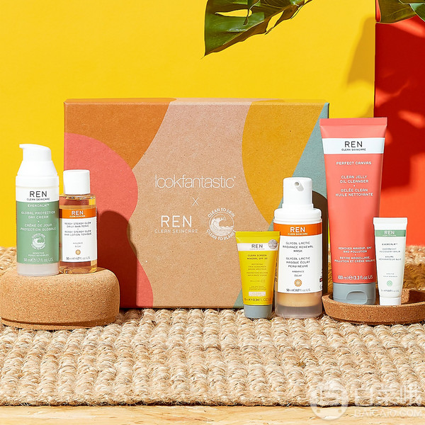 Lookfantastic x REN Clean Skincare 联名限量美妆礼盒免费直邮到售390元