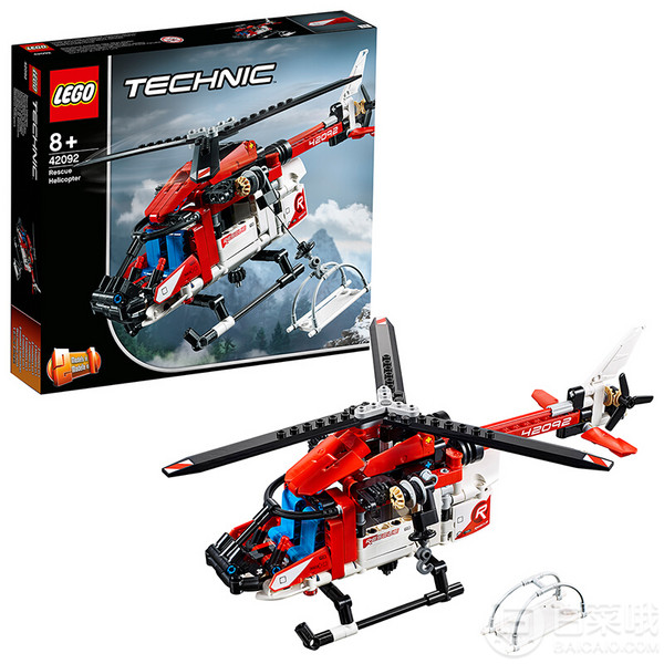 0点开始，LEGO 乐高 机械组 42092 救援直升机新低139元包邮（需领券）