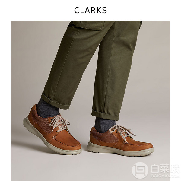 2020春季新款，Clarks 其乐 Cotrell Lane 男士网面拼接休闲鞋新低328.82元