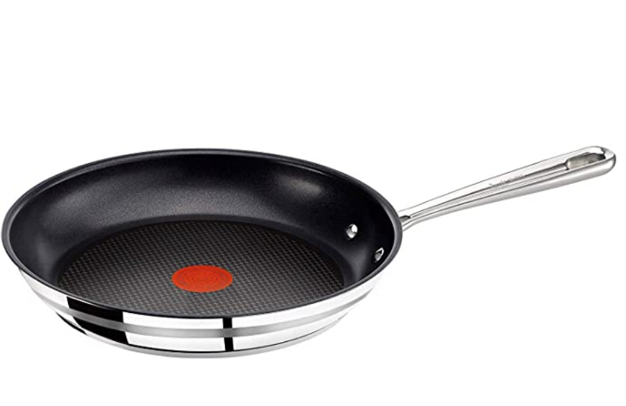 销量第一，Tefal 特福 名厨系列 E85602 不锈钢红点平底锅 28cm210.91元