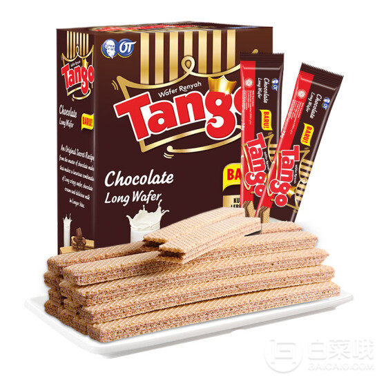 印尼进口，Tango 奥朗探戈 巧克力味威化饼干 160g*12件67.8元（双重优惠）
