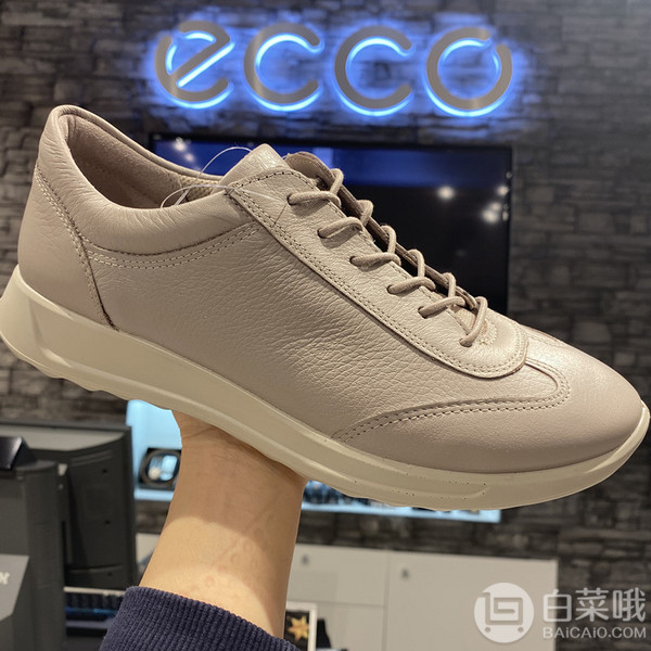 ECCO 爱步 FLEXURE随溢系列 女士系带真皮低帮运动鞋 292333折后新低417.84元（3件92折）