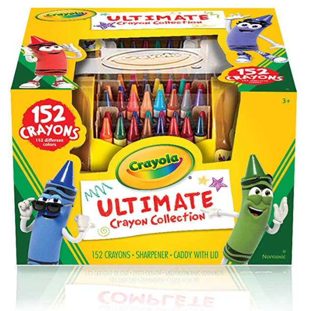 国际免邮月，Crayola 绘儿乐 152色彩色蜡笔 带收纳盒和削笔刀85元
