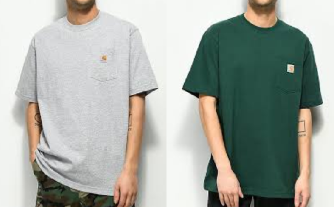 销量第一，Carhartt K87 男士纯棉口袋短袖T恤新低84.83元