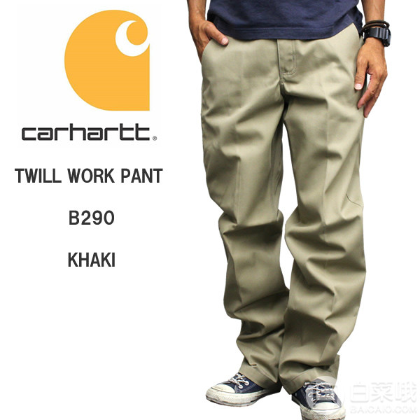 2色多码，Carhartt 男士斜纹工装长裤 B290239.44元