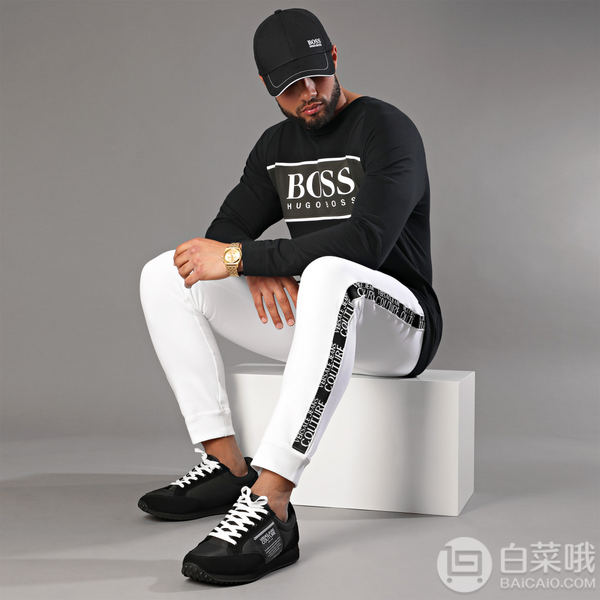 BOSS Hugo Boss 雨果·博斯 Authentic 男式纯棉套头运动卫衣新低254.45元
