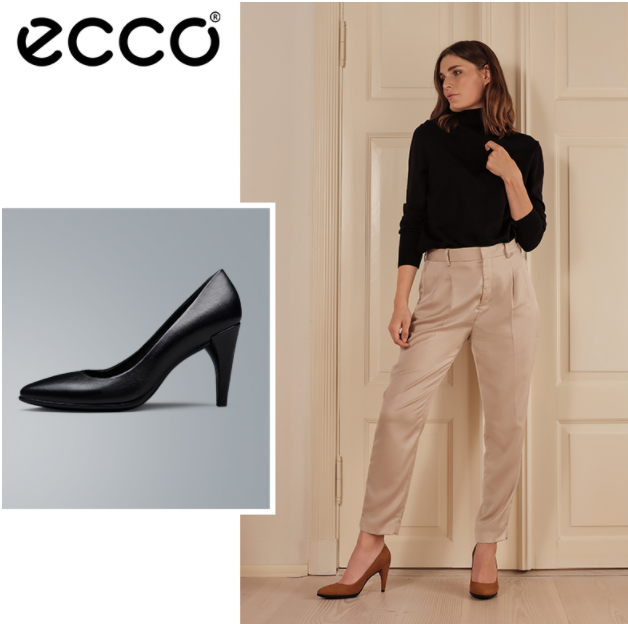 UK5码，ECCO 爱步 SHAPE 75 POINTY 型塑系列 女士真皮高跟鞋 269503487.73元（天猫旗舰店1999元）