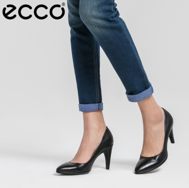 UK5码，ECCO 爱步 SHAPE 75 POINTY 型塑系列 女士真皮高跟鞋 269503487.73元（天猫旗舰店1999元）