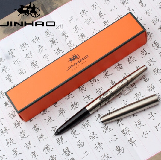 Jinhao 金豪 911 金属钢笔 银色系 直尖 0.38mm *3件25元（合8.33元/件）
