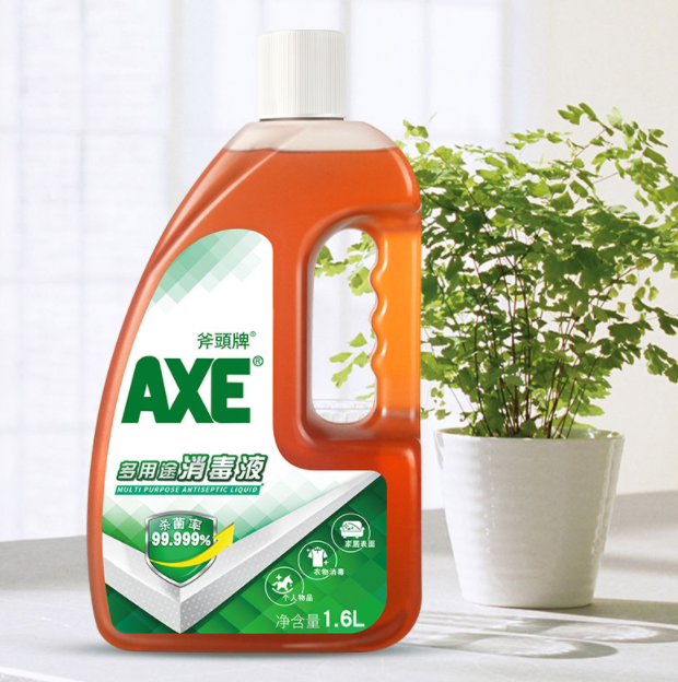 AXE 斧头牌 消毒液1.6L*2件 + 净安 抑菌消毒液 1L*2瓶56.81元包邮（多重优惠）