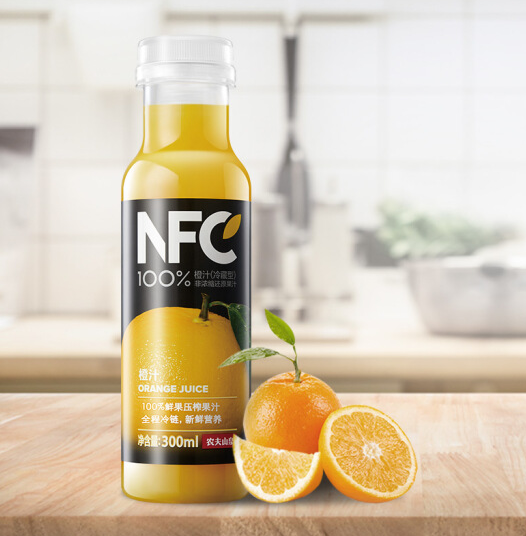 农夫山泉 NFC果汁饮料 橙汁 300ml*4瓶 *8件146.4元（合18.3元/件）