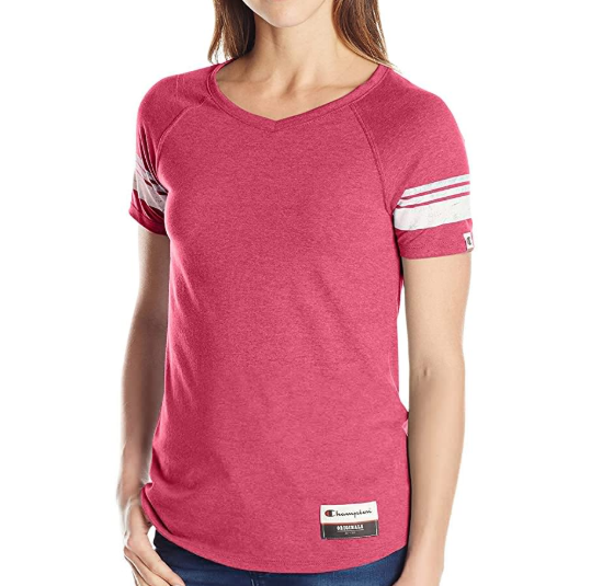 单件免邮，Champion 冠军 女式三合一棒球短袖T恤 OAO35新低92.87元