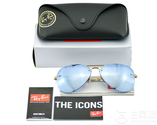 Ray-Ban 雷朋 中性款简约蛤蟆太阳镜 0RB3449新低584.23元（天猫旗舰店1480元）