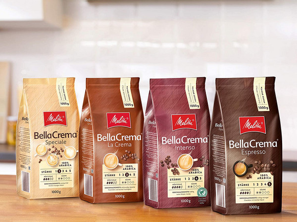 Melitta 美乐家 Bella Crema 拉克玛中度烘焙 100%阿拉比卡咖啡豆1100g新低76元