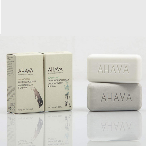 AHAVA 圣爱 死海矿物保湿盐皂100g 赠润肤乳30ml48元包邮（需领券）