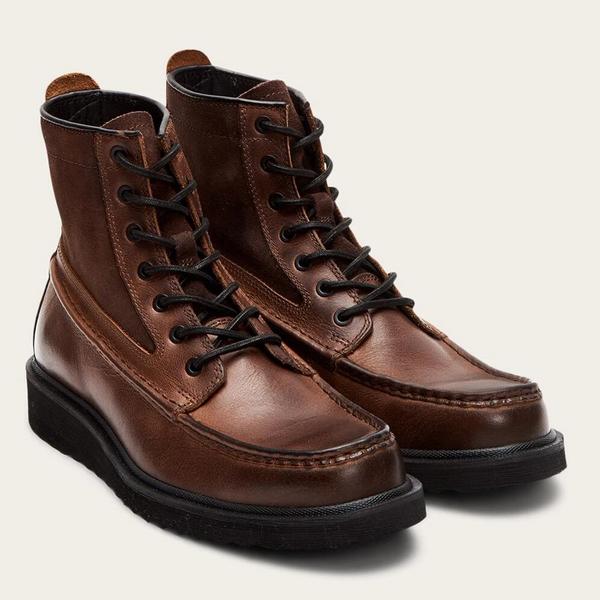 US8碼，F(xiàn)rye and Co. 弗萊副線 Montana Moc 男士真皮莫卡辛短靴新低575.6元