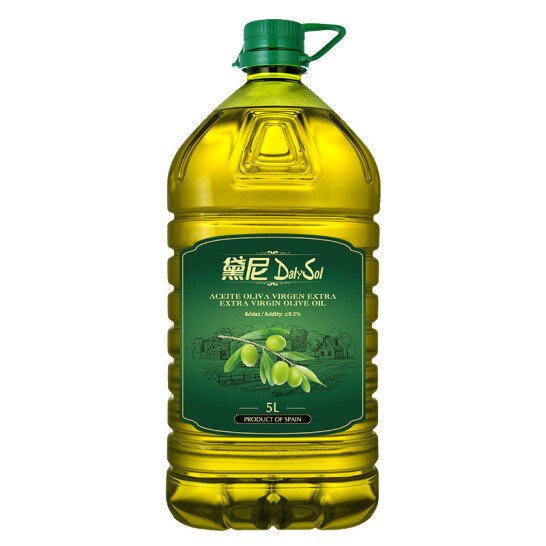 酸度≤0.5%，DalySol 黛尼 纯正橄榄油 5L+凑单品90.4元（18元/L）