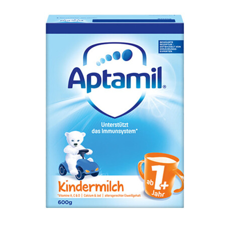 德国版，Aptamil 爱他美 婴幼儿奶粉 1+段(1-2岁) 600g*4228.78元包邮（新低57.2元/盒）