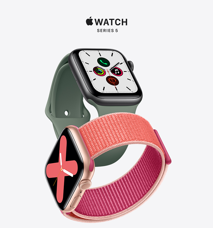 七夕好礼，Apple 苹果 Apple Watch Series 5 智能手表 GPS款 44mm2899元包邮