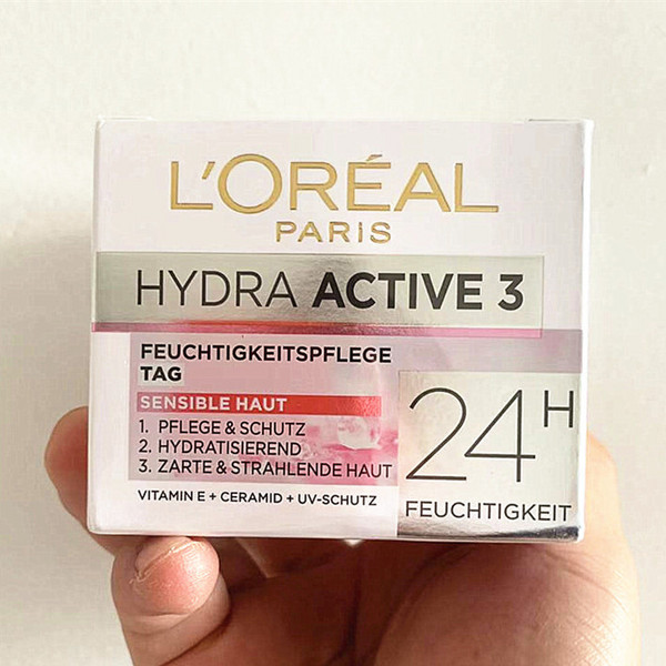 单件包邮，L'Oreal Paris 欧莱雅 Hydra Active 3 24小时三重防护保湿日霜 50ml18元
