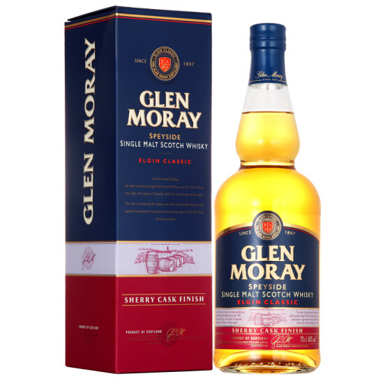 Glen Moray 格兰莫雷 斯佩塞 雪莉桶 单一麦芽威士忌 700ml179元包邮