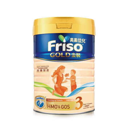 荷兰原装进口，Friso 美素佳儿 港版金装 幼儿配方奶粉 3段 900g*3件388.05元包邮（新低129元/件）