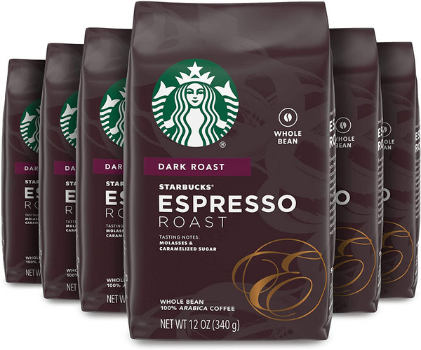 Starbucks 星巴克 意式浓缩咖啡豆 340g*6袋345.25元