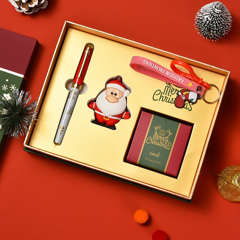 德国 DUKE 公爵 双色圣诞933系列 钢笔/铱金笔套装（笔+墨水+圣诞老人挂件）新低58元包邮（双重优惠）