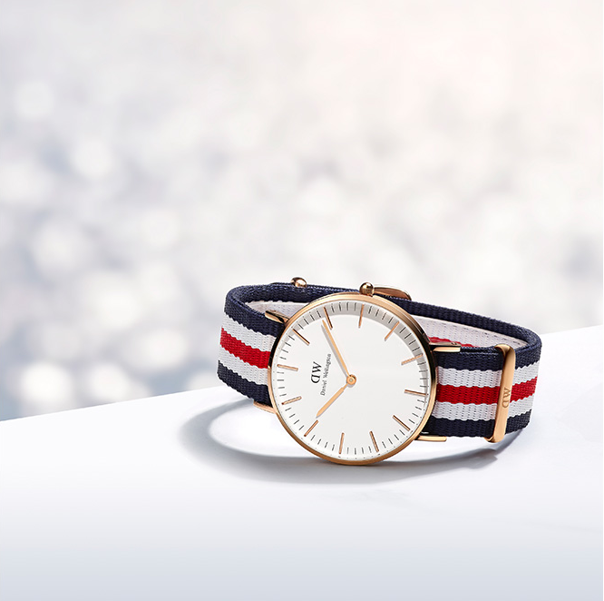 Daniel Wellington 丹尼尔·惠灵顿 Classic系列 女士彩带腕表 DW00100030460.55元（京东自营折后1149元）