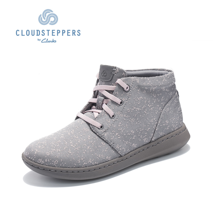 Clarks 其乐 云步 Step Move Hi 女士休闲系带高帮舒适短靴 3色269.1元包邮（全店99元起）