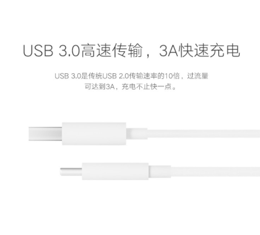 Lenovo 联想 ZUK Type-C 数据线 USB3.0 1米6.8元包邮