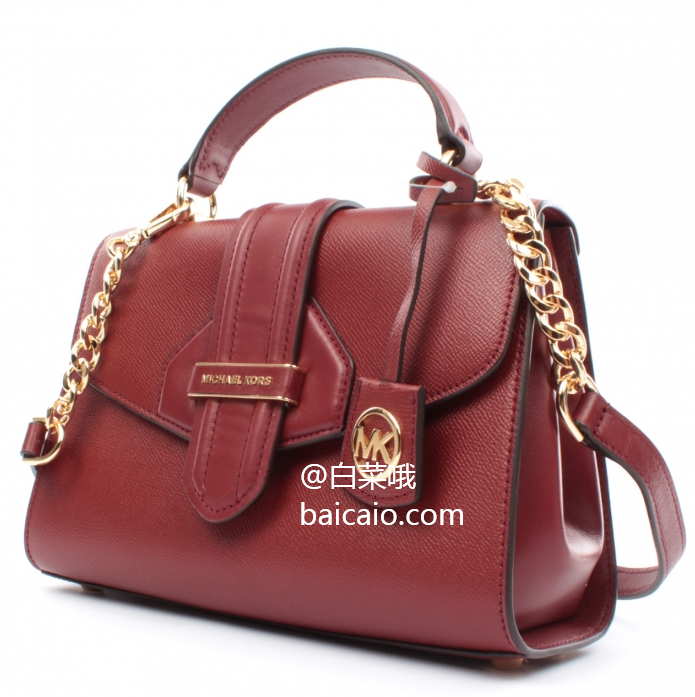 Michael Kors 迈克·科尔斯 Bleeker 女式皮革单肩手提包 30F9G0BS1L新低968.33元包税包邮