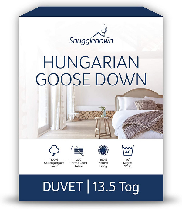 Snuggledown 英国产 匈牙利鹅绒羽绒被 13.5 托格 四季羽绒被 King Size1100.78元