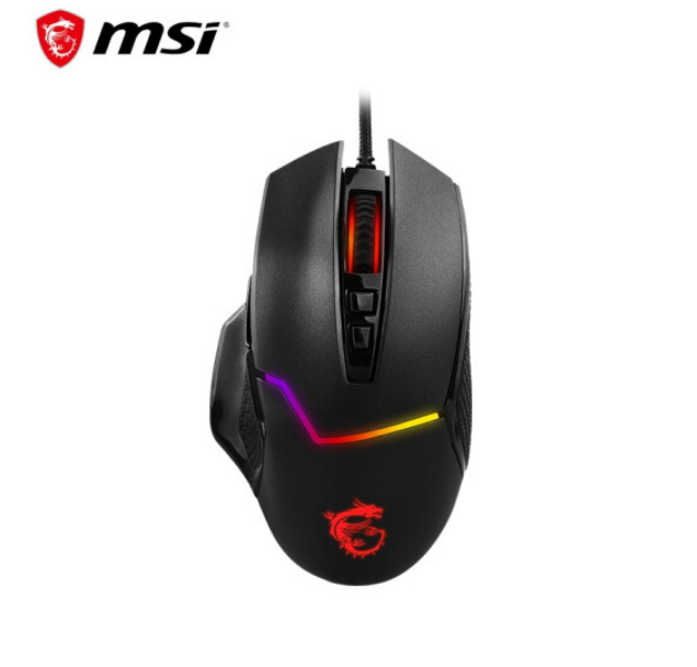 msi 微星 GM20 RGB 有线鼠标 6200DPI89元