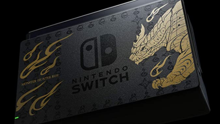 Nintendo 任天堂 欧版 Switch游戏主机 续航增强版 怪物猎人崛起限定版（游戏无中文）2490.84元