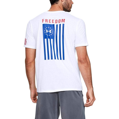 M码，Under Armour 安德玛 Freedom Flag 男士运动短袖T恤新低115.97元