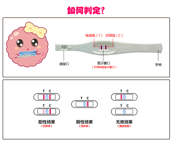 大卫 早早孕验孕棒 3支 送早孕试纸10片10.9元包邮（双重优惠）