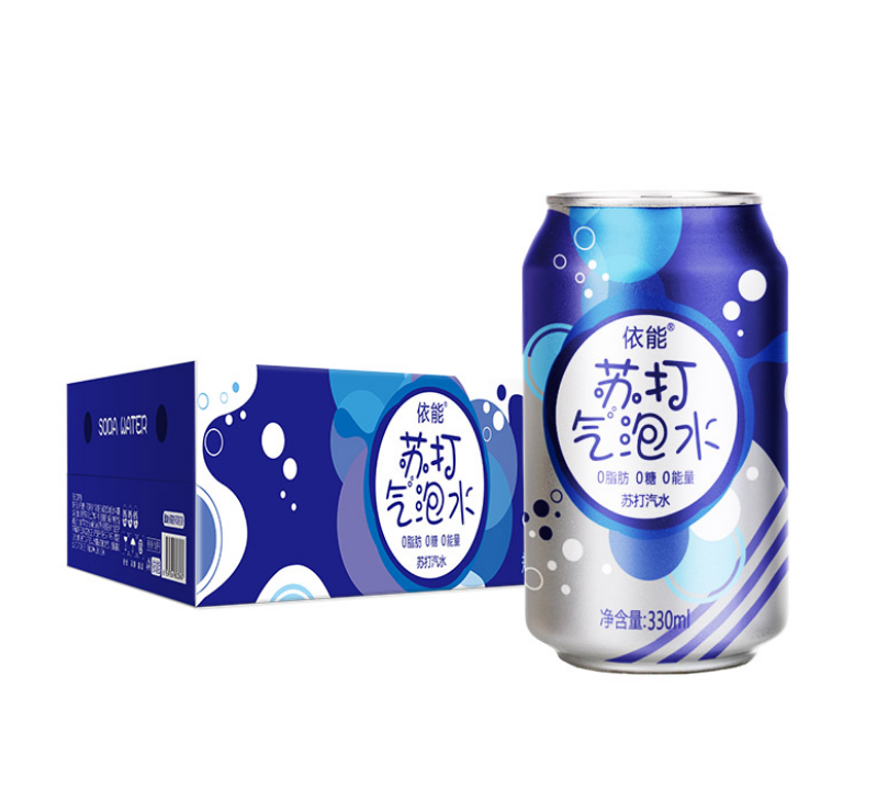 依能 0热量含气苏打水气泡水 330ml*2445.9元包邮（需领券）