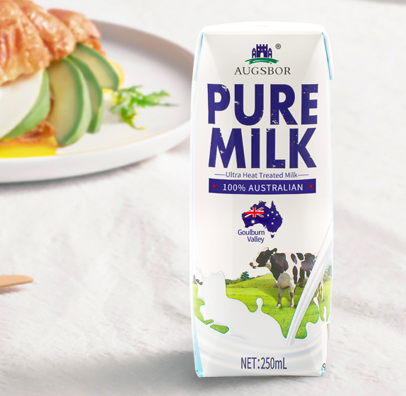 澳洲原装进口，Augsbor 澳格堡 100%生牛乳 全脂纯牛奶250mL*24盒59元包邮（需领券）