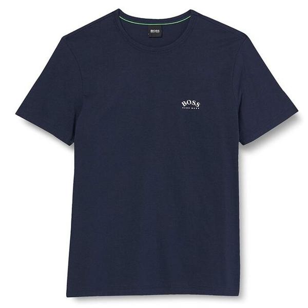 HUGO BOSS 雨果·博斯 男士2021春夏新款印花徽标短袖T恤 50412363新低181.23元（天猫770元）